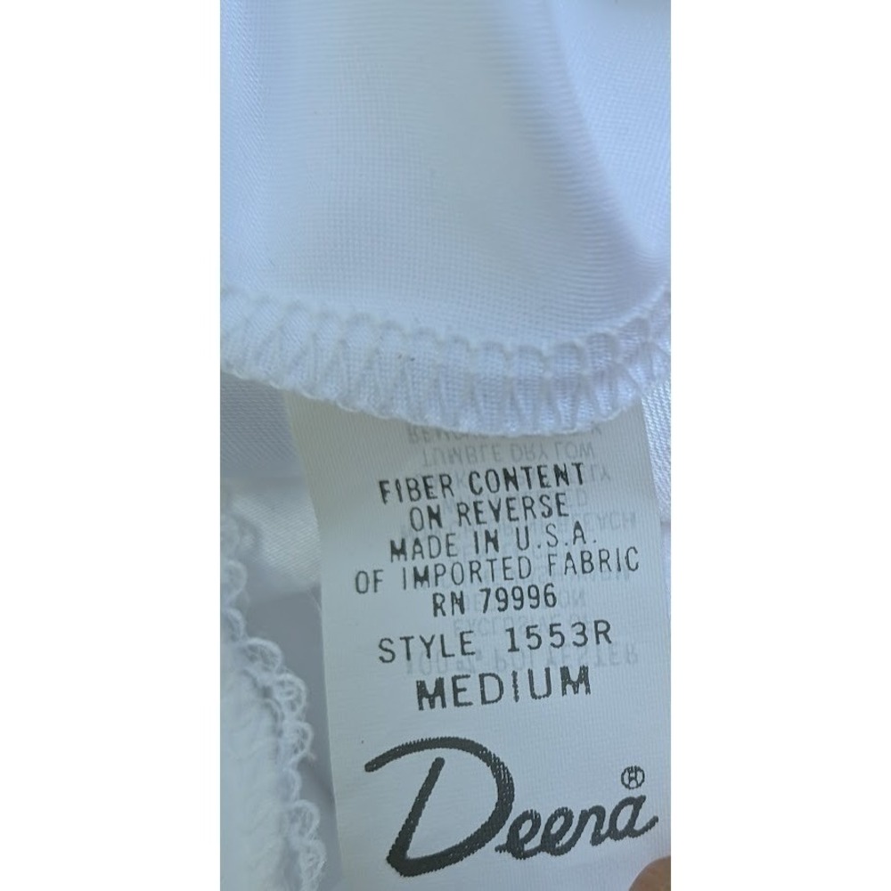 Vintage Deena Satin Nightgown M Wedding Sequin Lace Rose Coquette Romantic Fairy - Picture 10 of 11